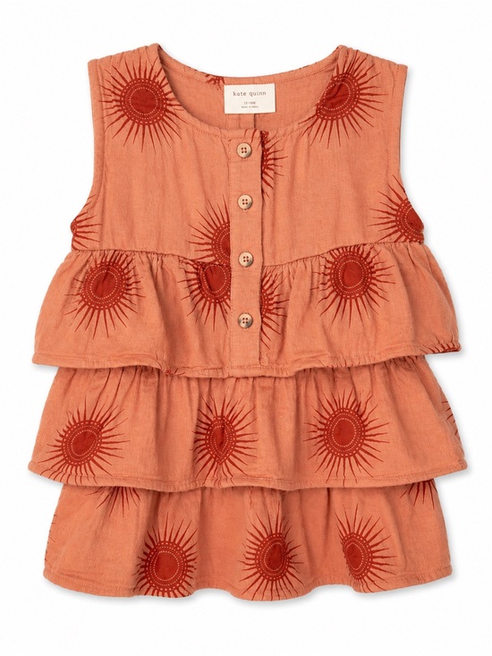 kate quinn Other - Kate Quinn Organic Cotton Sun Print Ruffle One Piece